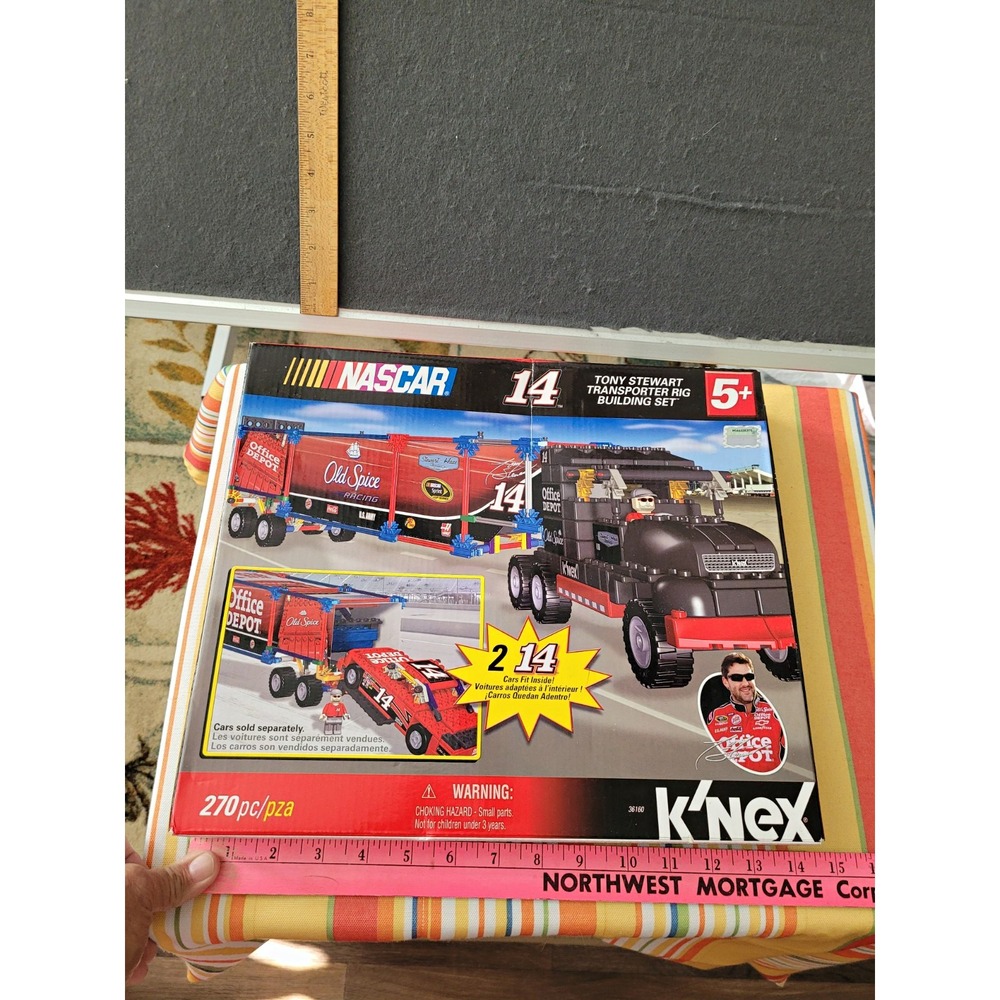K'NEX NASCAR Tony Stewart Transporter Rig Building Set 270 Pieces 36160